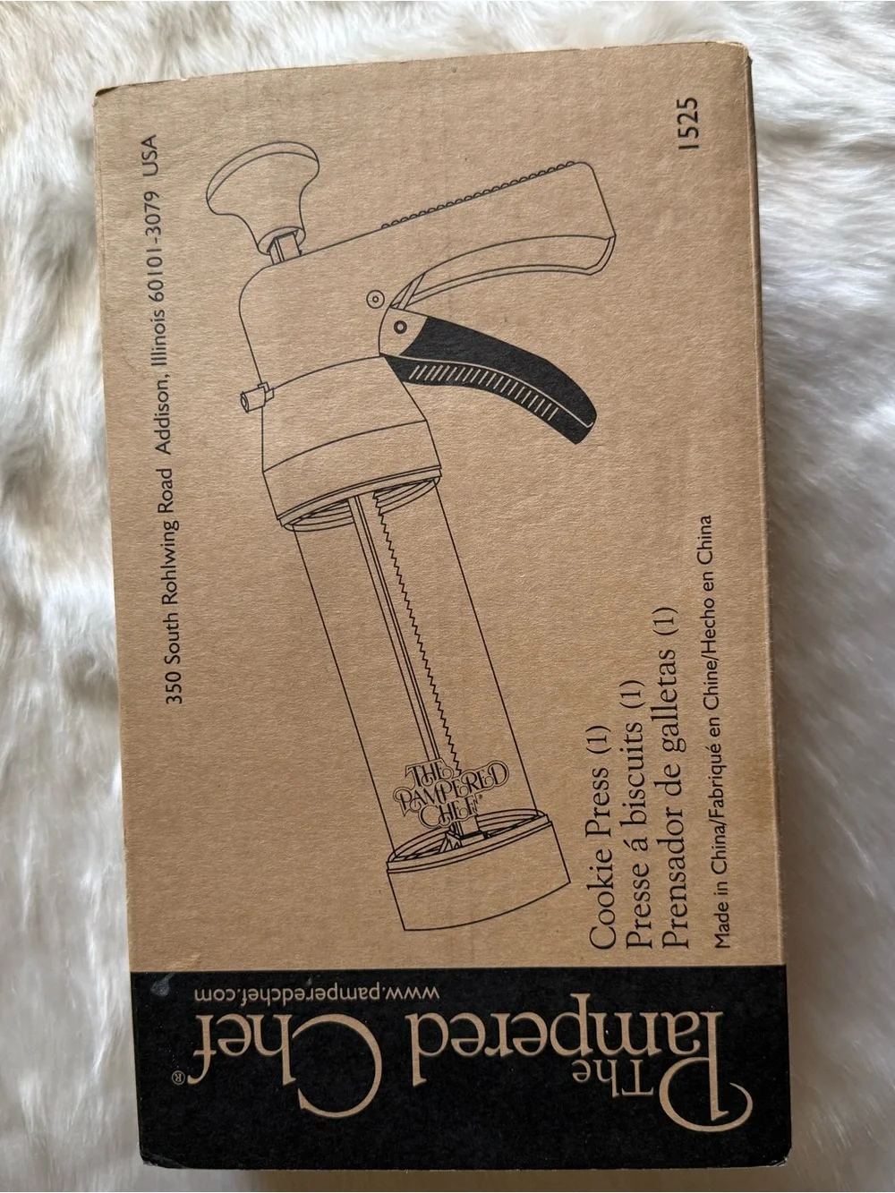 The Pampered Chef Cookie Press in Brown Kraft Packaging - The Pampered Chef